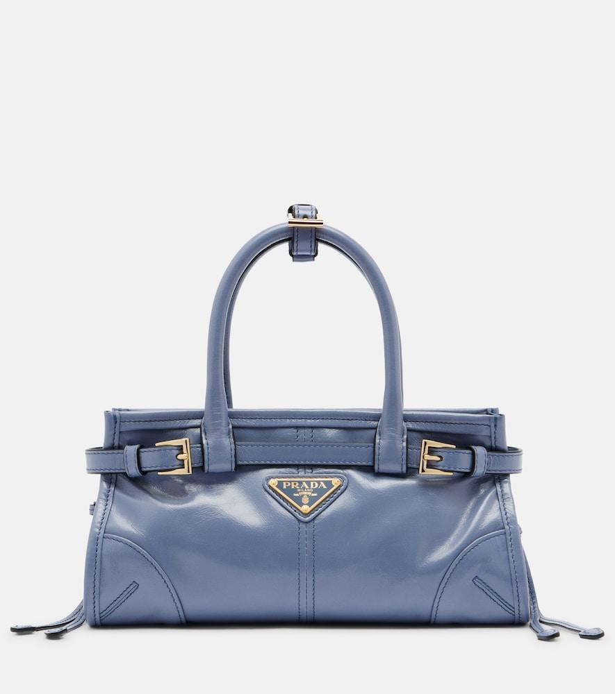 prada prada bonnie mini leather top-handle bag