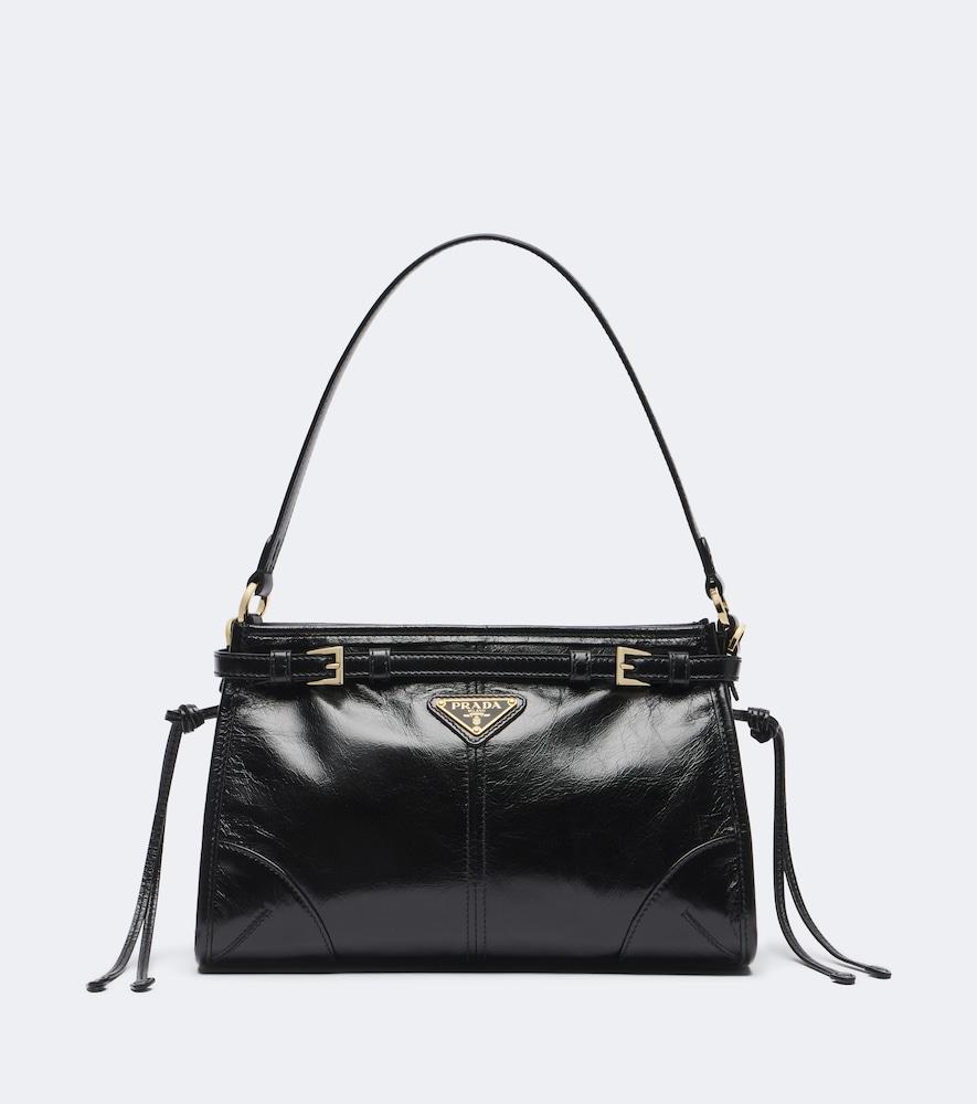 prada prada bonnie small leather shoulder bag