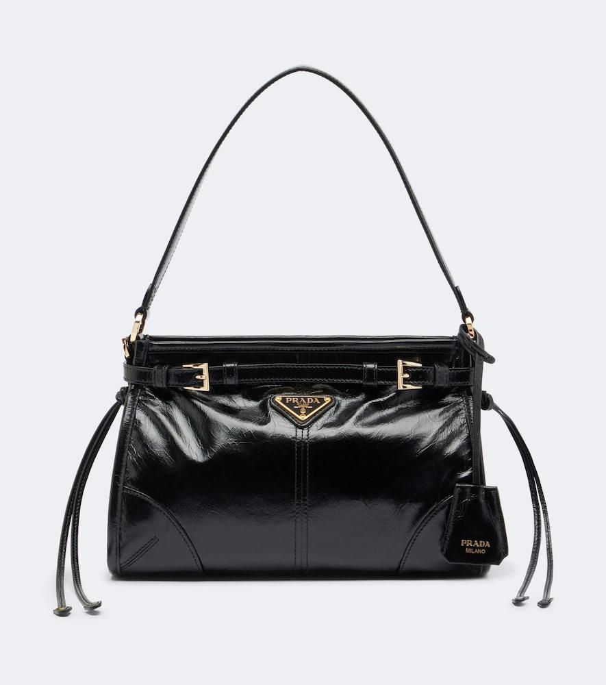 prada prada bonnie small leather shoulder bag