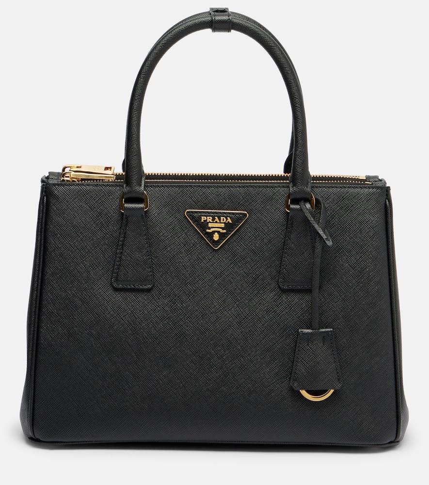 prada prada galleria medium leather tote bag