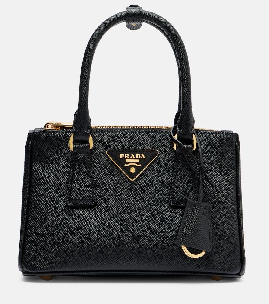 prada prada galleria mini leather tote bag