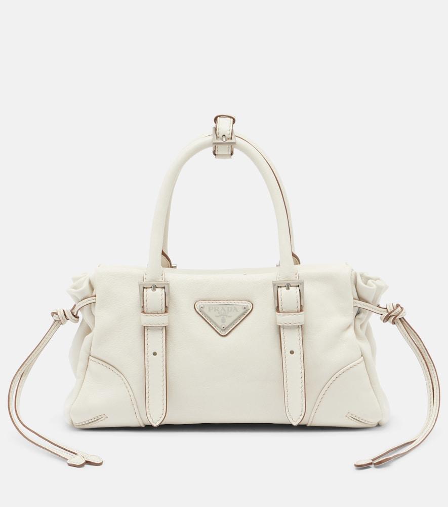 prada prada karin small leather top-handle bag