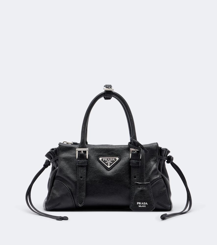 prada prada karin small leather top-handle bag