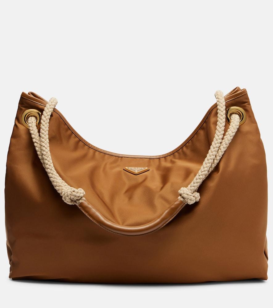prada prada mariner re-nylon large shoulder bag