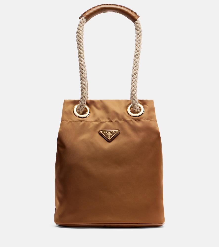 prada prada mariner re-nylon small bucket bag