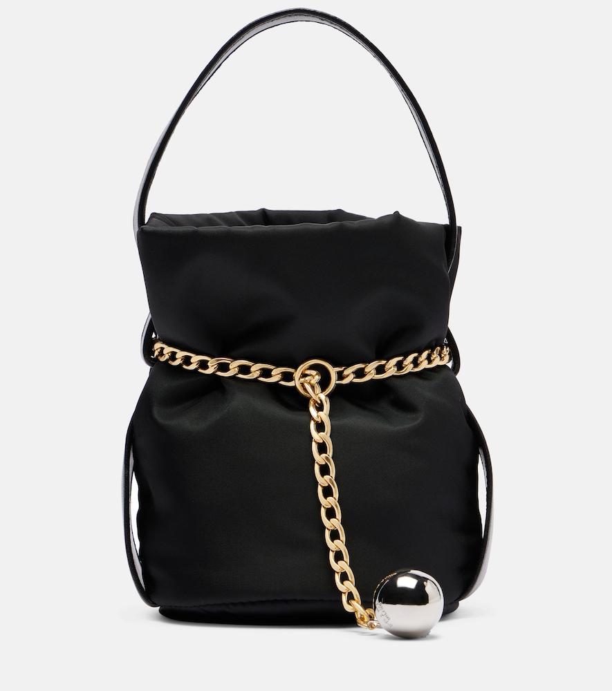 prada prada petit sac noir mini bucket bag