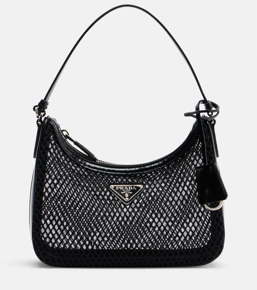 prada prada re-edition 2005 mini mesh shoulder bag