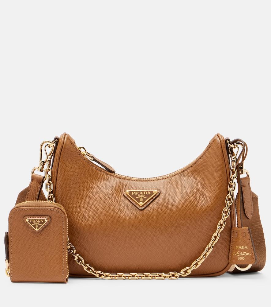 prada prada re-edition 2005 small leather shoulder bag