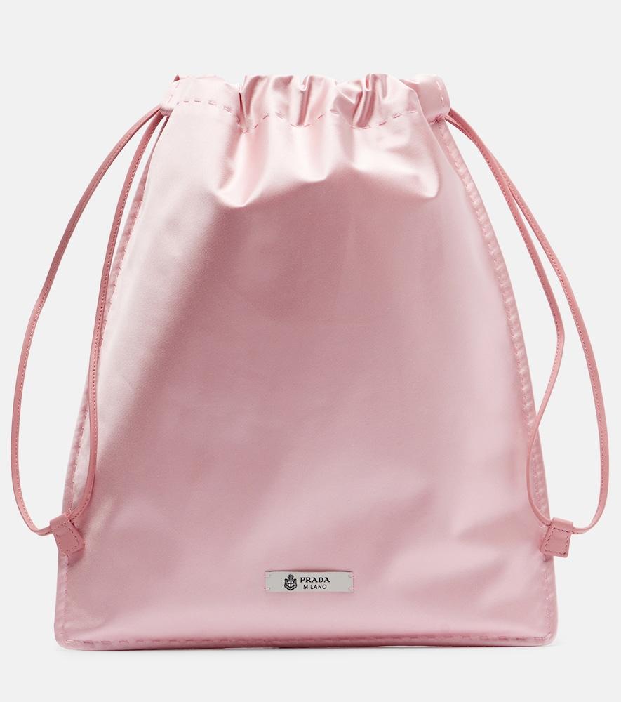 prada prada wish silk satin pouch