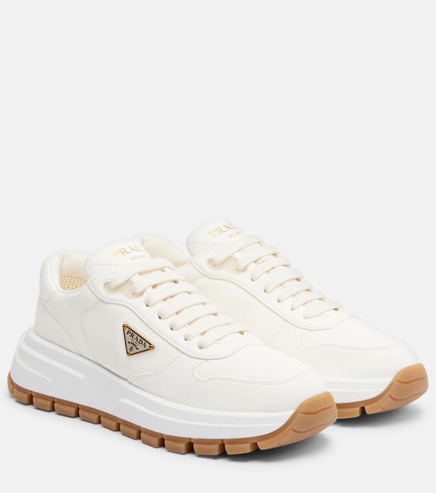 prada prax 01 leather sneakers