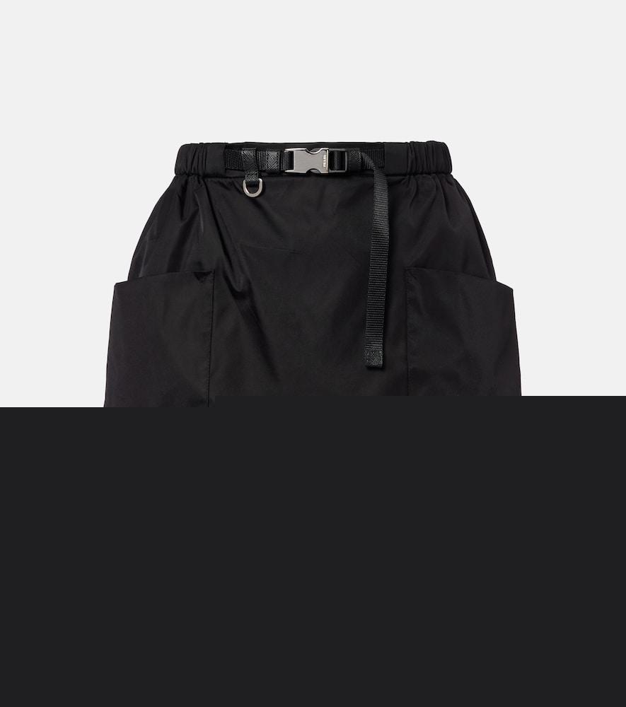 prada re-nylon belted miniskirt