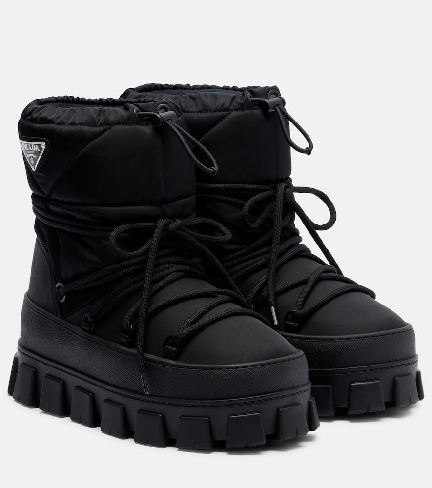 prada re-nylon gabardine snow boots