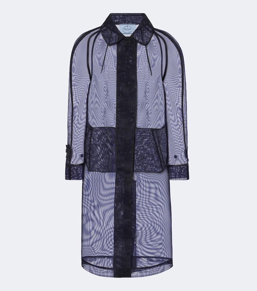 prada semi-sheer coat