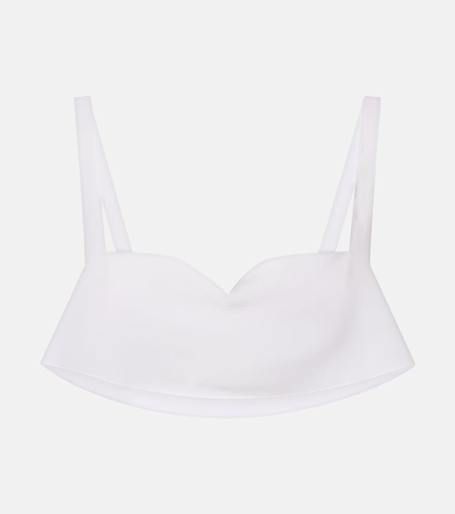 prada silk crêpe de chine bra top