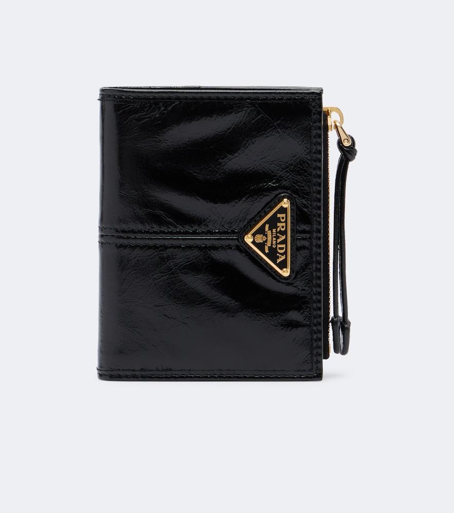 prada small leather wallet