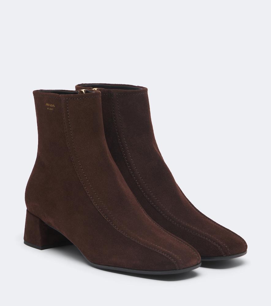 prada suede ankle boots