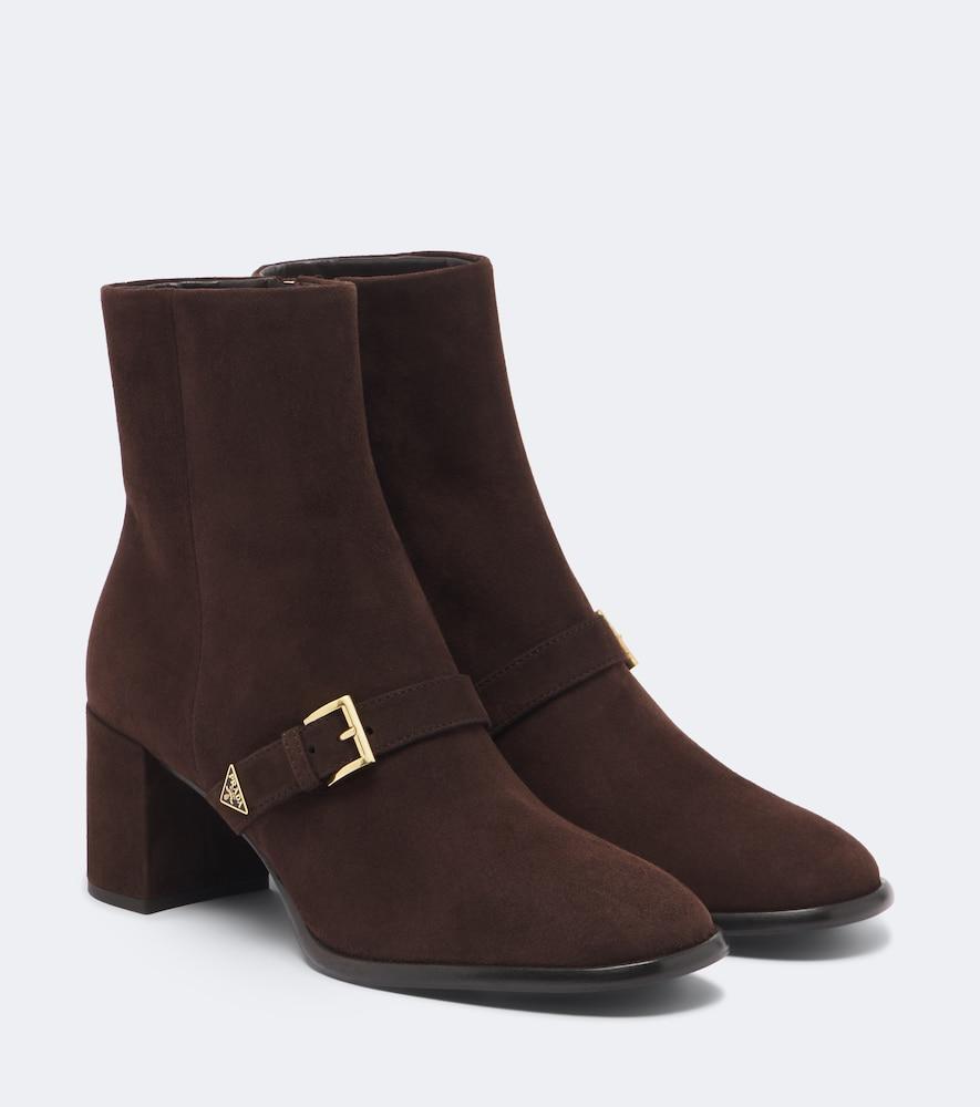 prada suede ankle boots