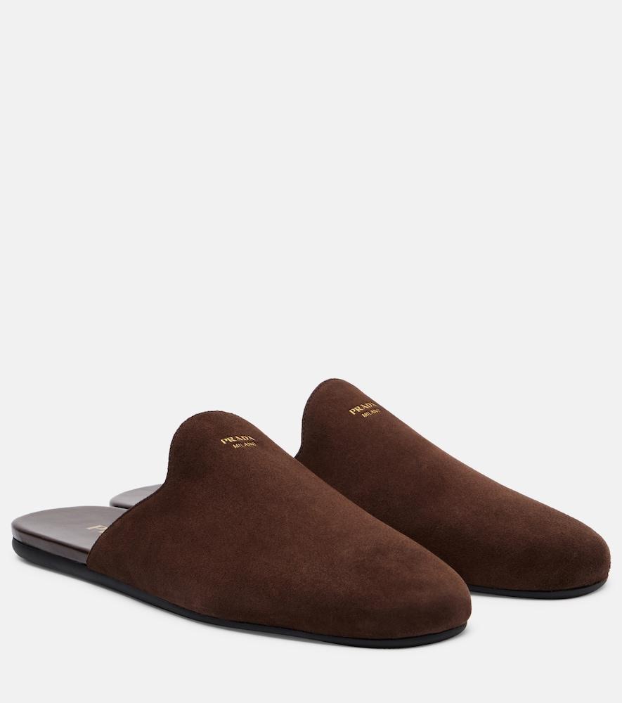 prada suede mules