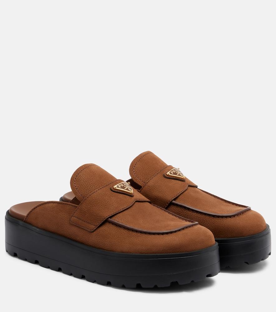 prada suede mules