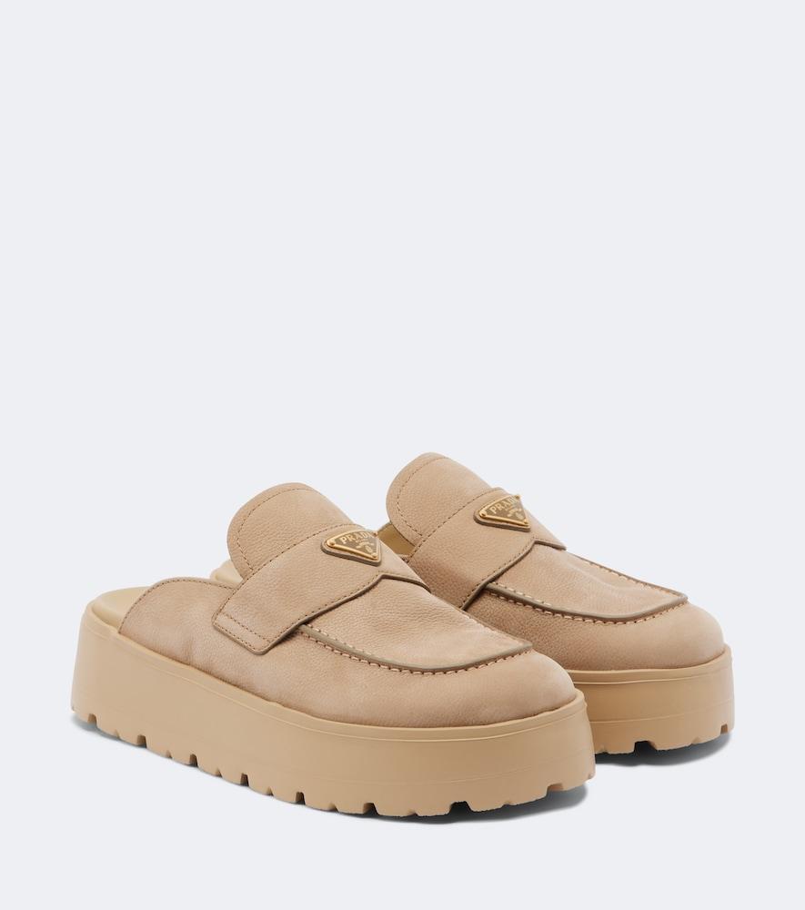 prada suede mules