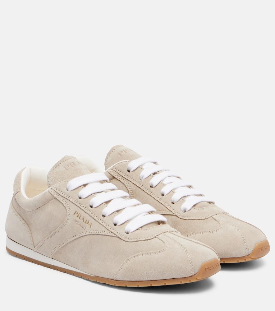 prada suede sneakers