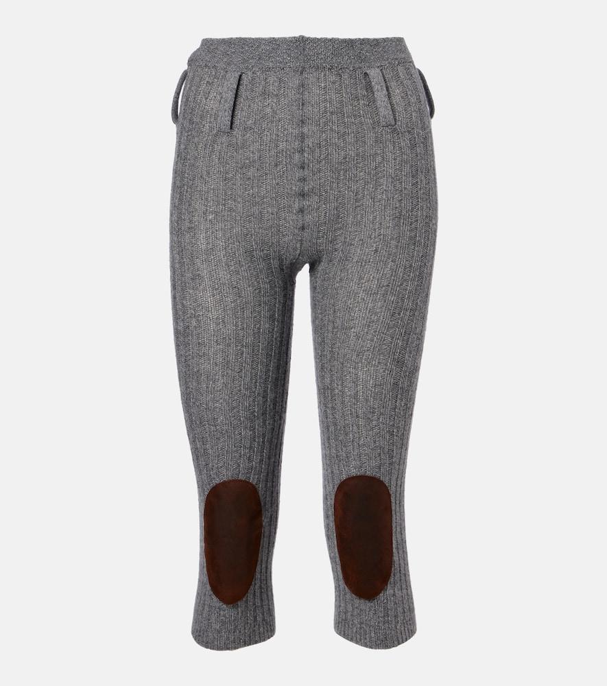 prada wool and cashmere capri pants