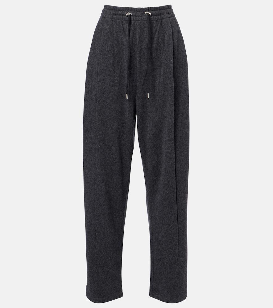 prada wool and cashmere tapered pants
