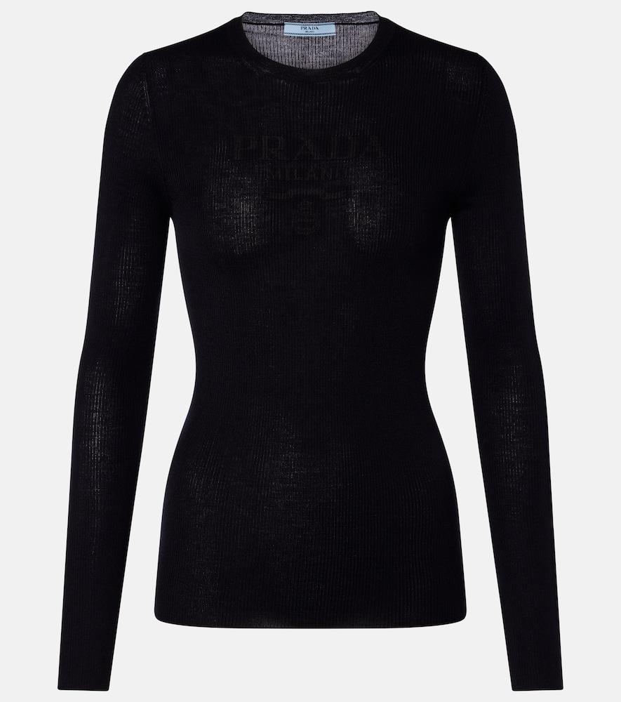 prada wool and silk-blend sweater