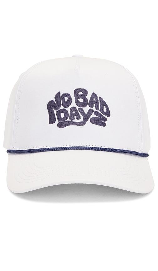 prettyboy no bad dayz rope hat in white.