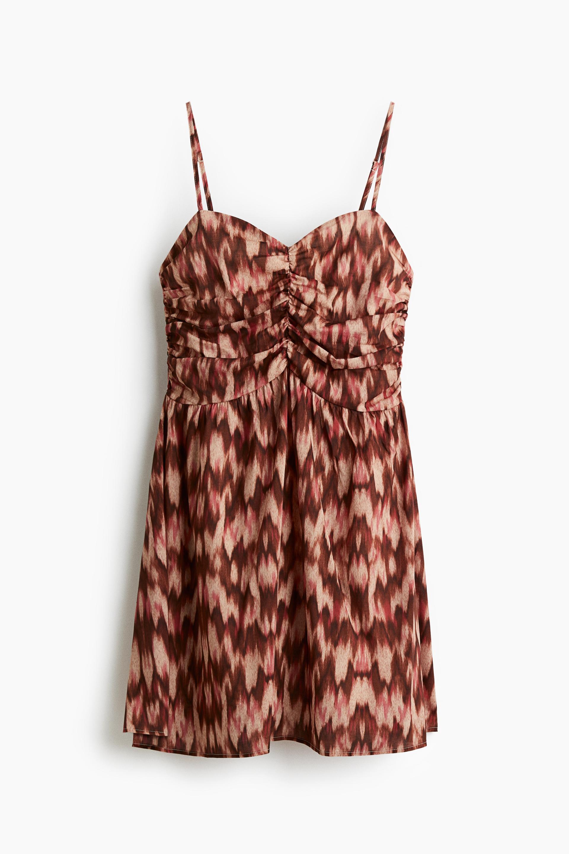 printed strappy dress