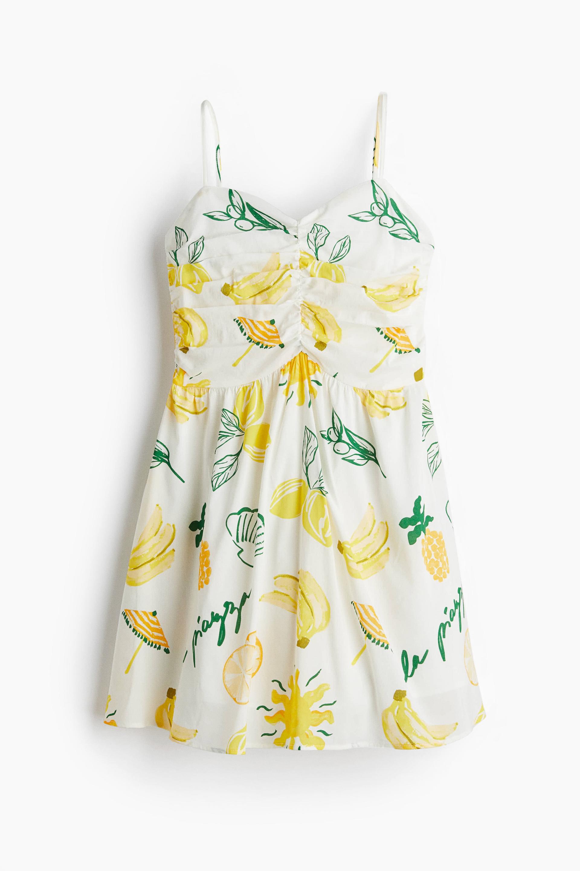 printed strappy dress