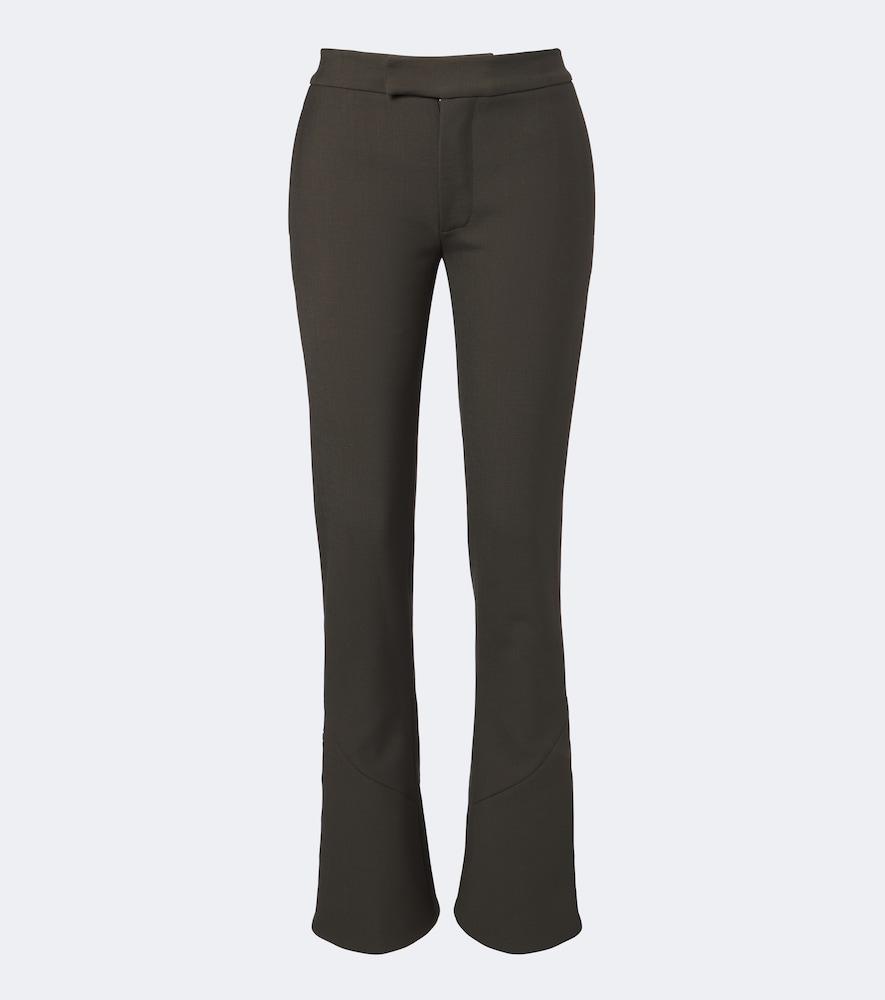 proenza schouler althea wool-blend flared pants