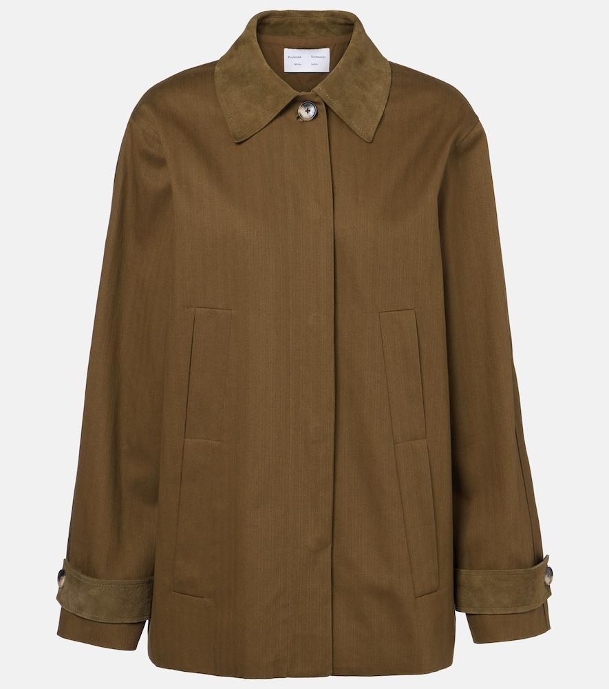 proenza schouler angela herringbone cotton jacket