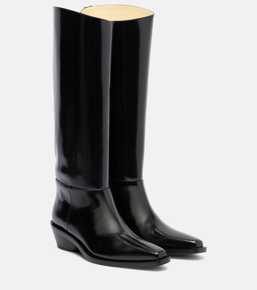 proenza schouler bronco leather knee-high boots