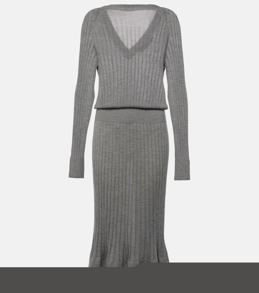 proenza schouler eden wool-blend midi dress