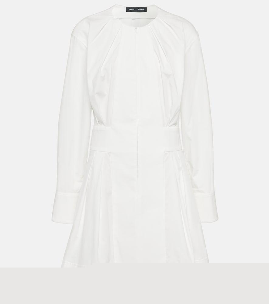 proenza schouler eileen cotton poplin minidress