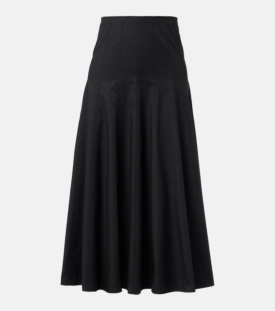 proenza schouler heidi cotton-blend midi skirt
