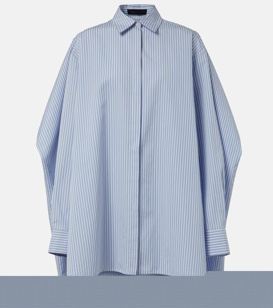 proenza schouler isla striped cotton and silk minidress