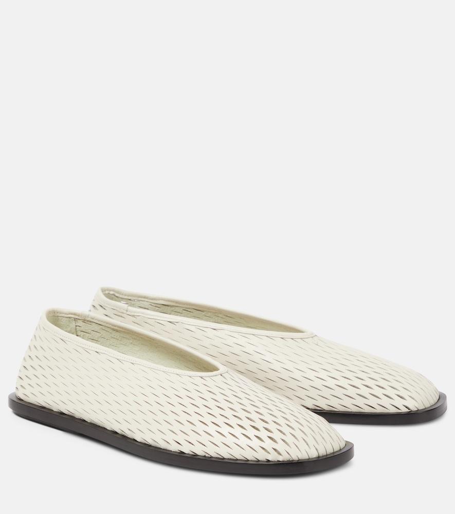 proenza schouler leather ballet flats