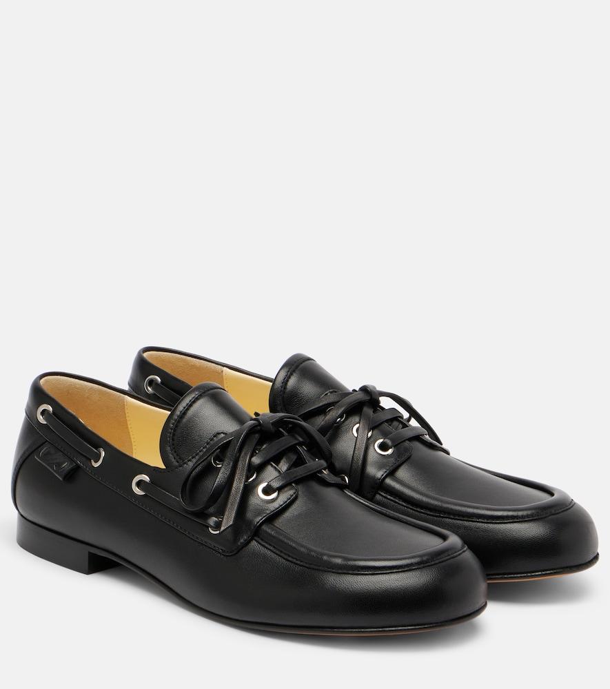 proenza schouler leather boat shoes