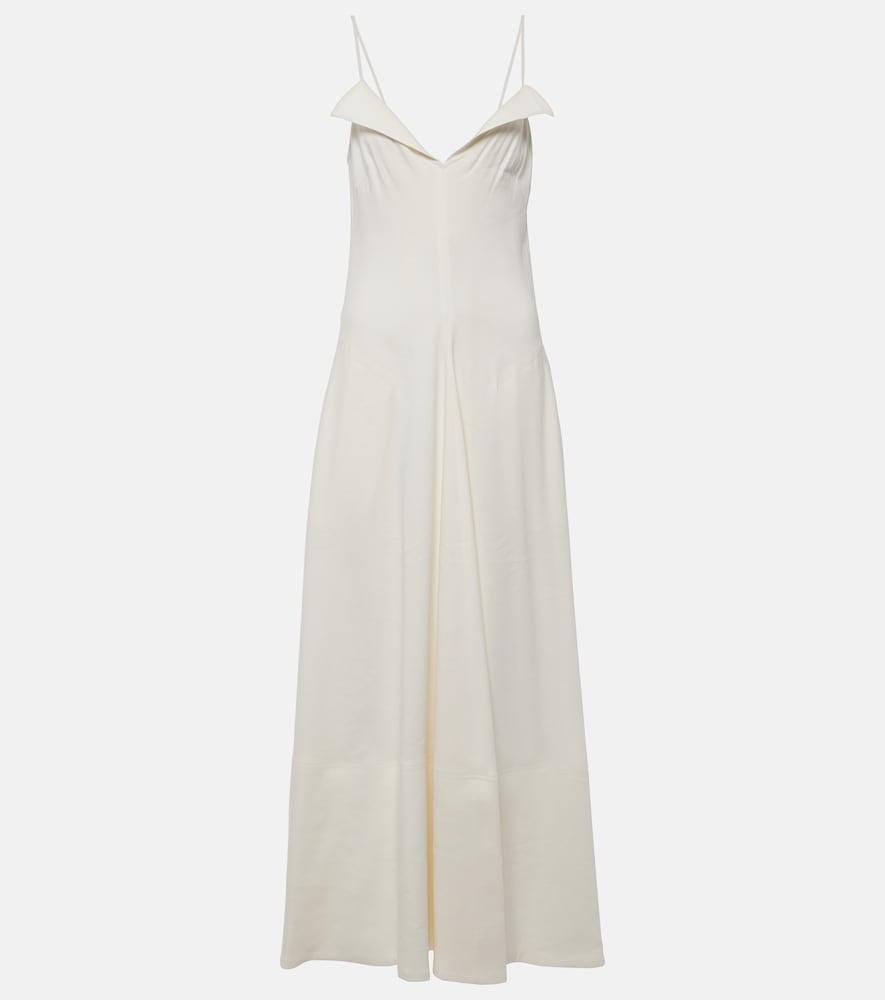 proenza schouler ruby linen-blend midi dress
