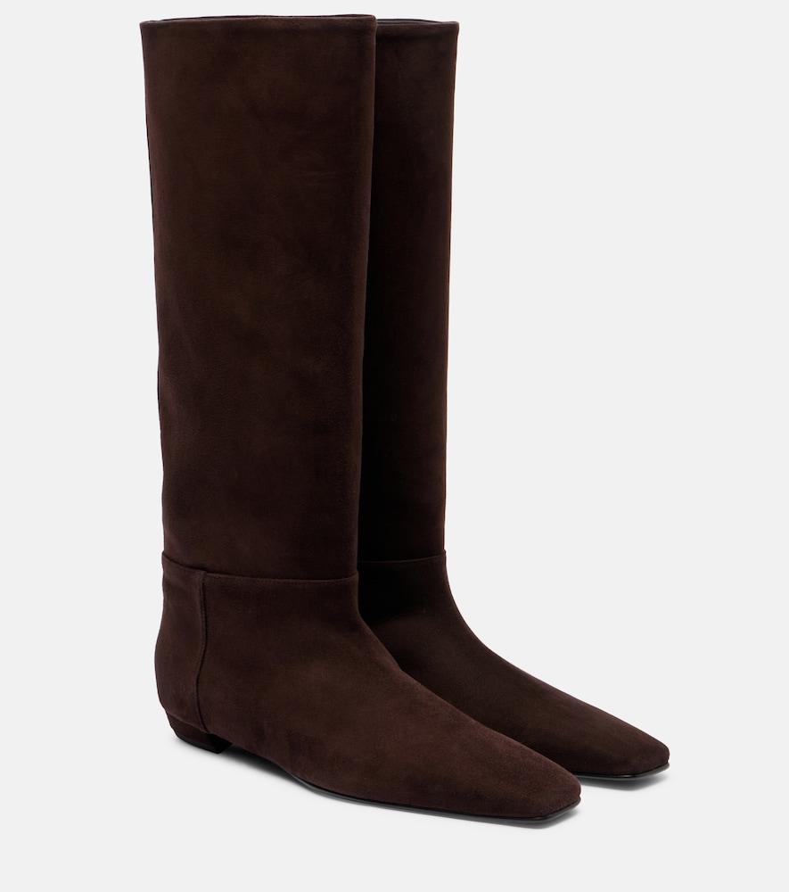 proenza schouler suede knee-high boots