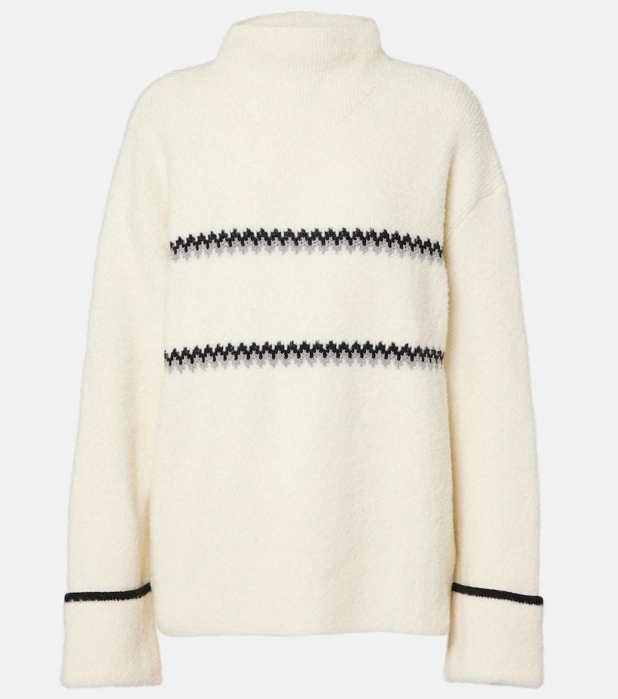 proenza schouler white label anne fair isle wool-blend sweater
