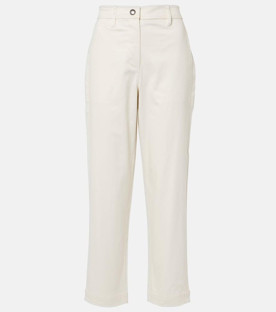 proenza schouler white label cait cotton-blend tapered pants