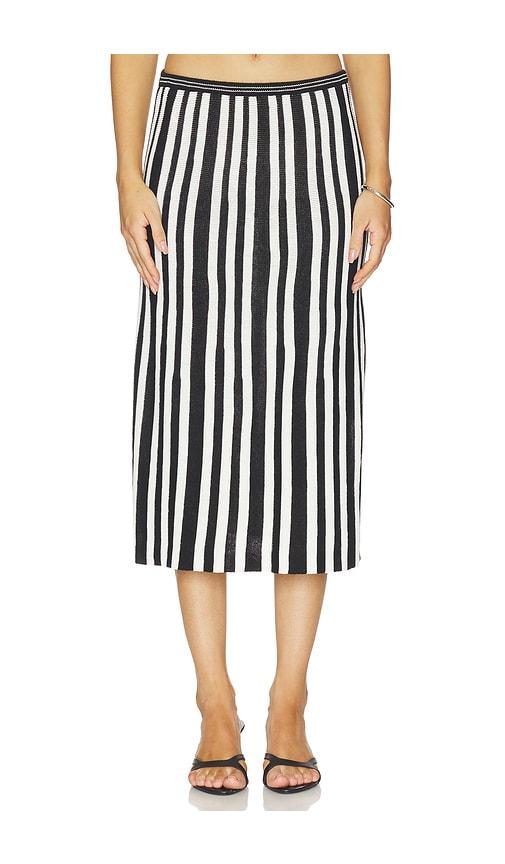 proenza schouler white label isley skirt in black & white. - size l (also in xs, s, m)