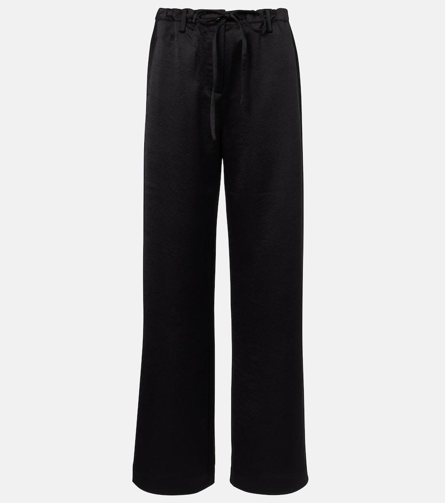 proenza schouler white label magnus crêpe wide-leg pants