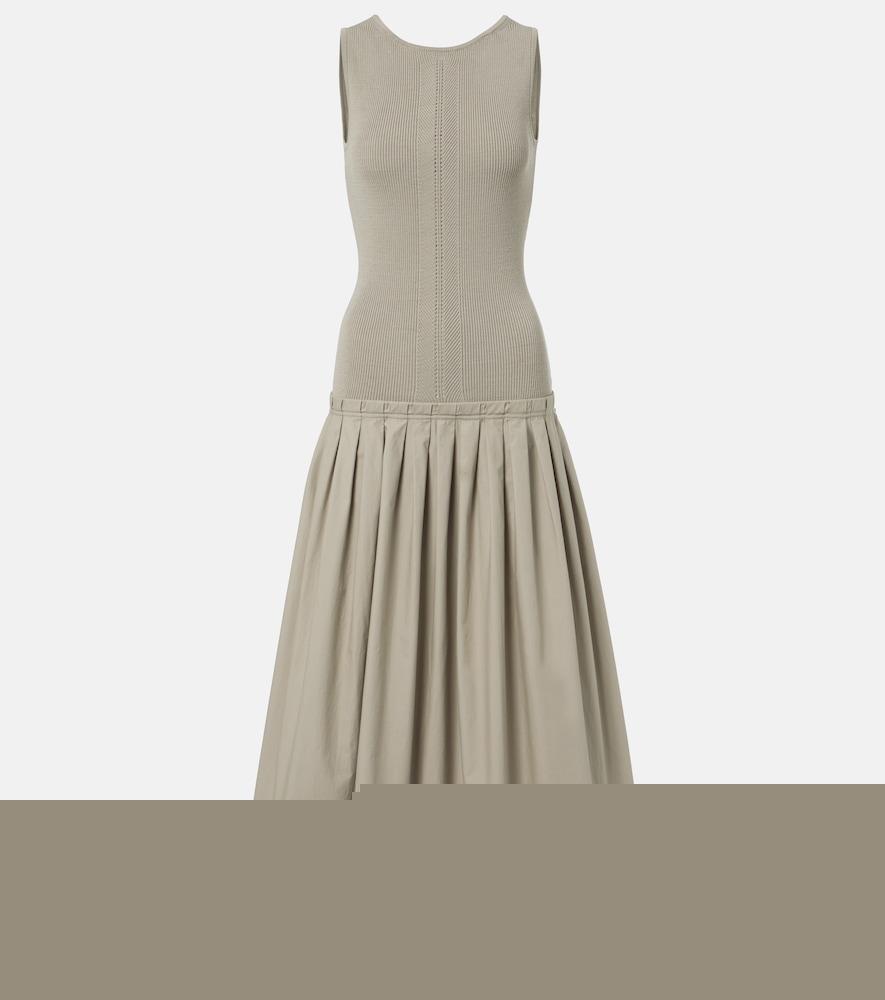 proenza schouler white label malia pleated maxi dress