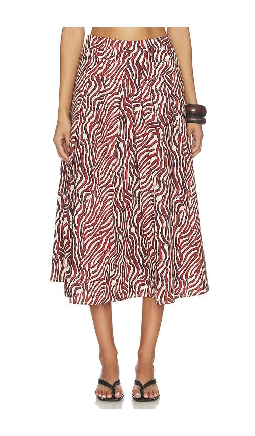 proenza schouler white label nessa skirt in rust. - size 10 (also in 2, 4, 6, 8)