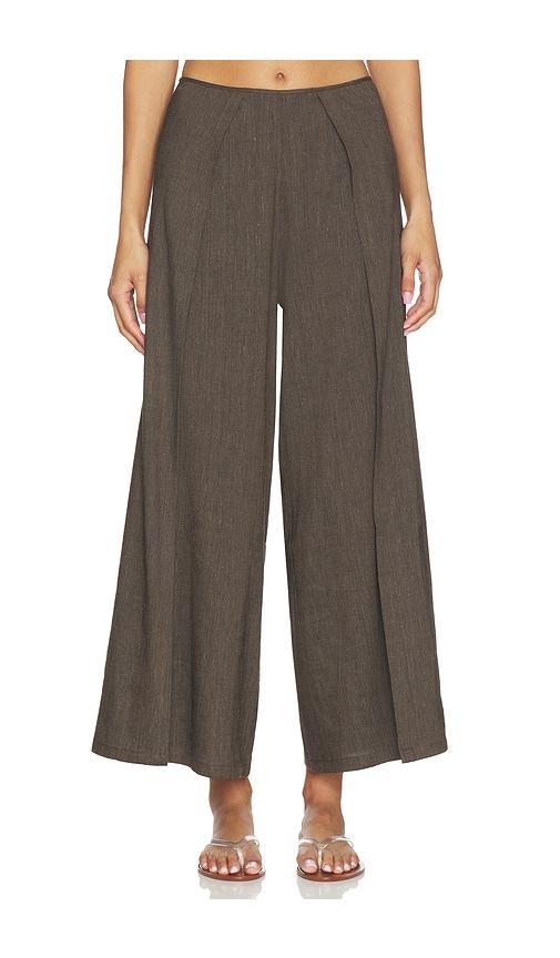 proenza schouler white label proenza schouler calla pant in brown. - size 0 (also in 2, 4, 6, 8, 10)