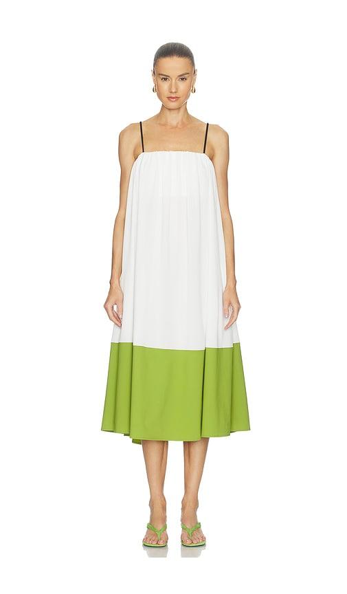 proenza schouler white label proenza schouler saria dress in white,green. - size l (also in xs, s, m)